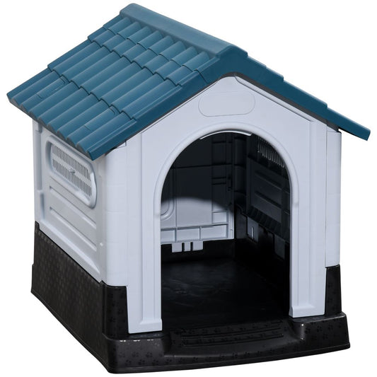 Dog Kennel for Outside Plastic Dog House for XS Dogs, 64.5 x 57 x 66cm