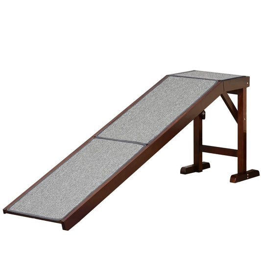 Pet Ramp for Dogs Cats W/ Non-Slip Carpet for Bed Sofa, 188x40.5x63.5cm Pawhut