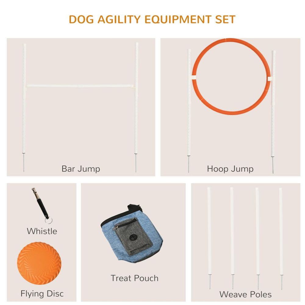 Dog Agility Equipment Obedience Training Set for Dogs - Multicoloured