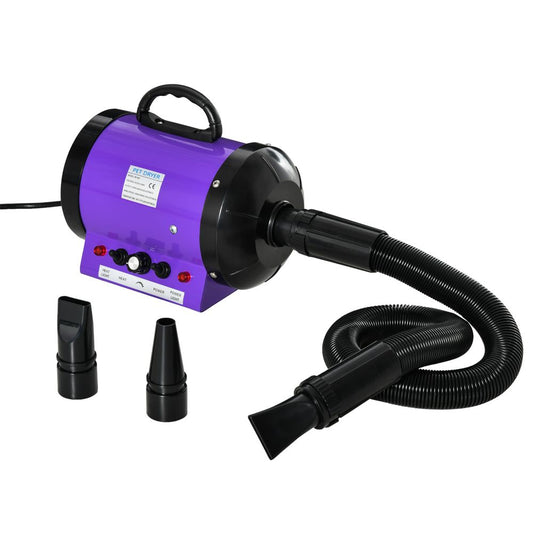 2800W Dog Hair Dryer Pet Grooming Blaster Blower Dryer 3 Nozzles Pawhut