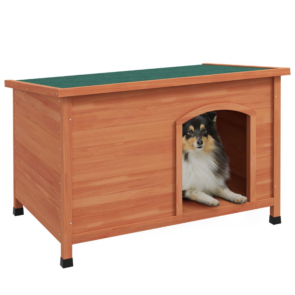 PawHut  Wooden Dog Kennel with Removable Floor, Openable Roof