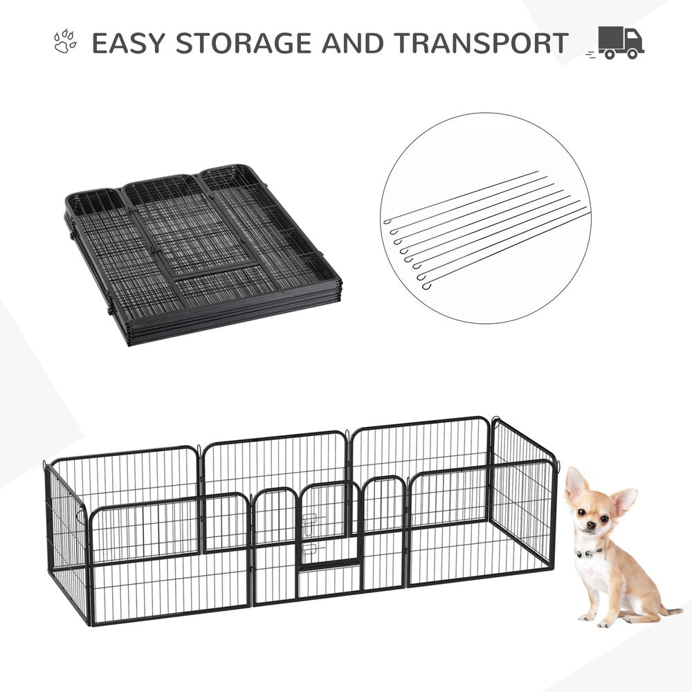 4 Sizes Pet Playpen Dog Rabbit  Puppy Cage Folding Run Fence Garden Metal Hutch