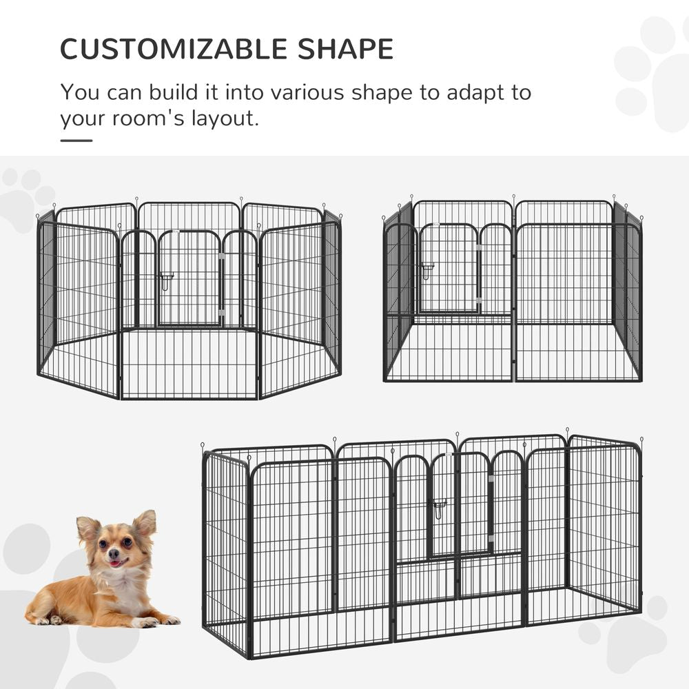 4 Sizes Pet Playpen Dog Rabbit  Puppy Cage Folding Run Fence Metal Hutch