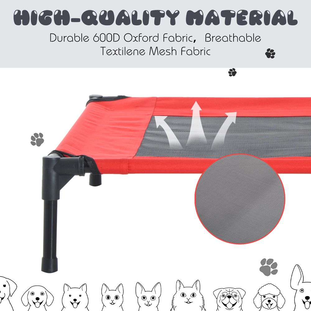 Elevated Pet Bed Cool Cot Dog Cat Portable Folding Home Camping Hammock Foldable