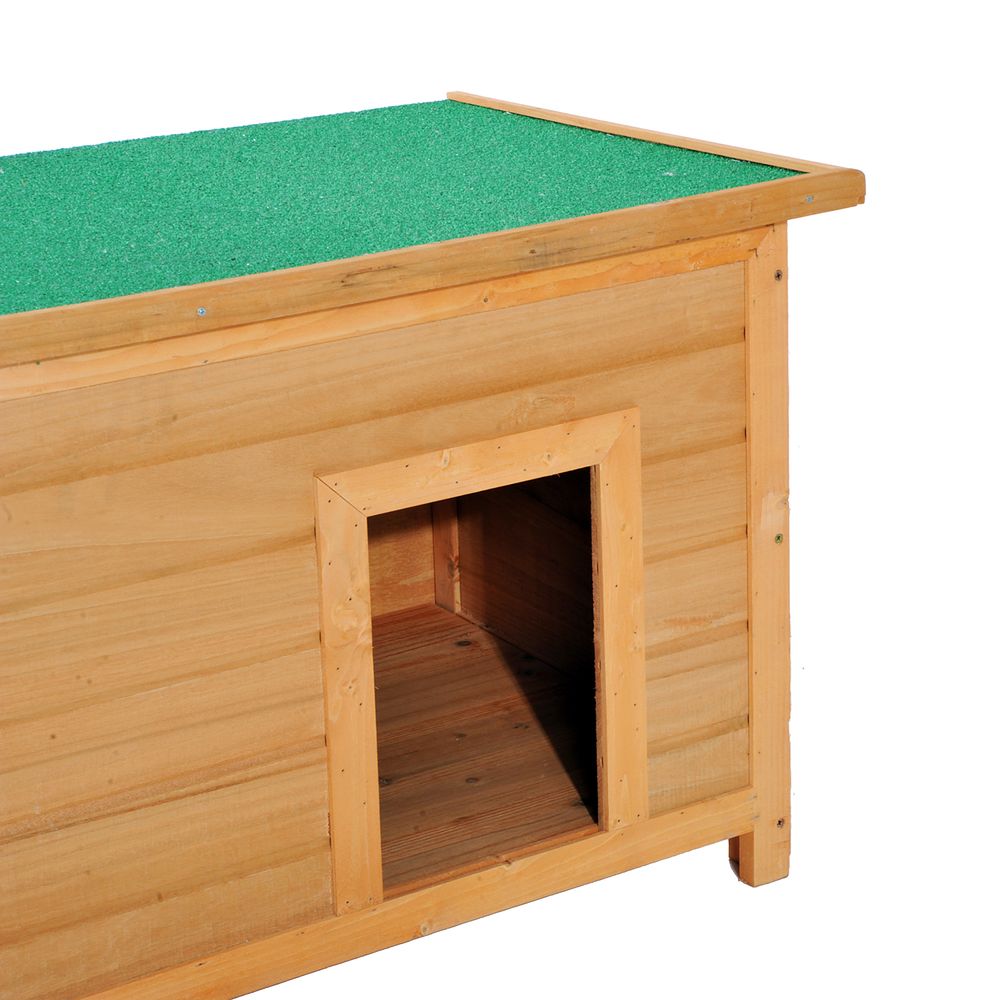 82cm Wooden Dog Kennel House Garden Shelter Backyard Waterproof Pet Supplies