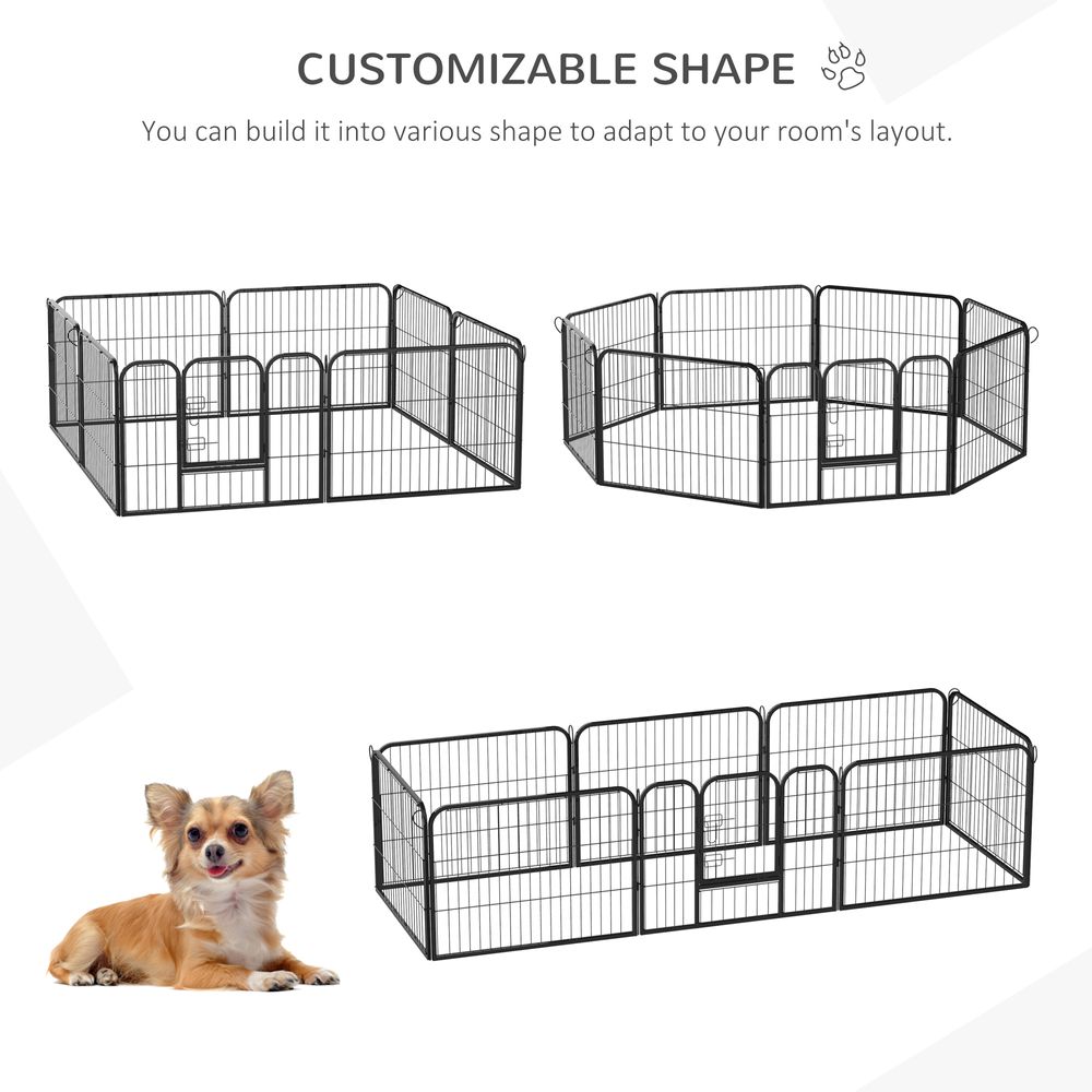 4 Sizes Pet Playpen Dog Rabbit  Puppy Cage Folding Run Fence Garden Metal Hutch