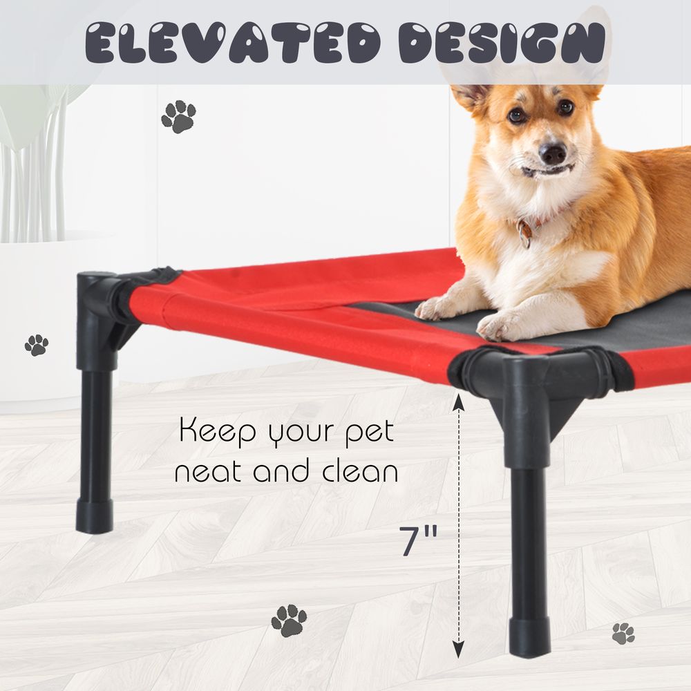 Elevated Pet Bed Cool Cot Dog Cat Portable Folding Home Camping Hammock Foldable