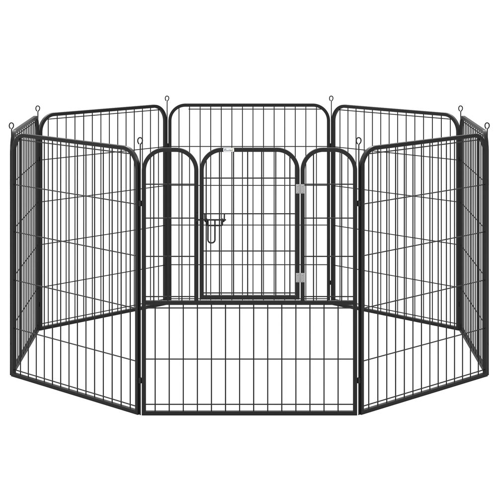 4 Sizes Pet Playpen Dog Rabbit  Puppy Cage Folding Run Fence Metal Hutch