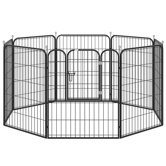 4 Sizes Pet Playpen Dog Rabbit  Puppy Cage Folding Run Fence Metal Hutch