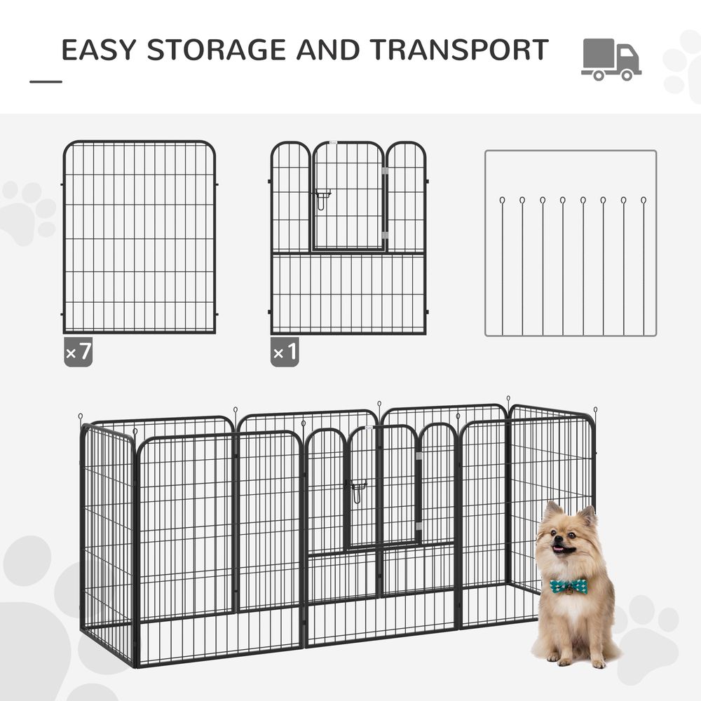 4 Sizes Pet Playpen Dog Rabbit  Puppy Cage Folding Run Fence Metal Hutch