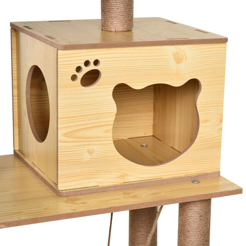 130cm Cat Tree for Indoor Cats, Multi-Level Plush Cat Tower