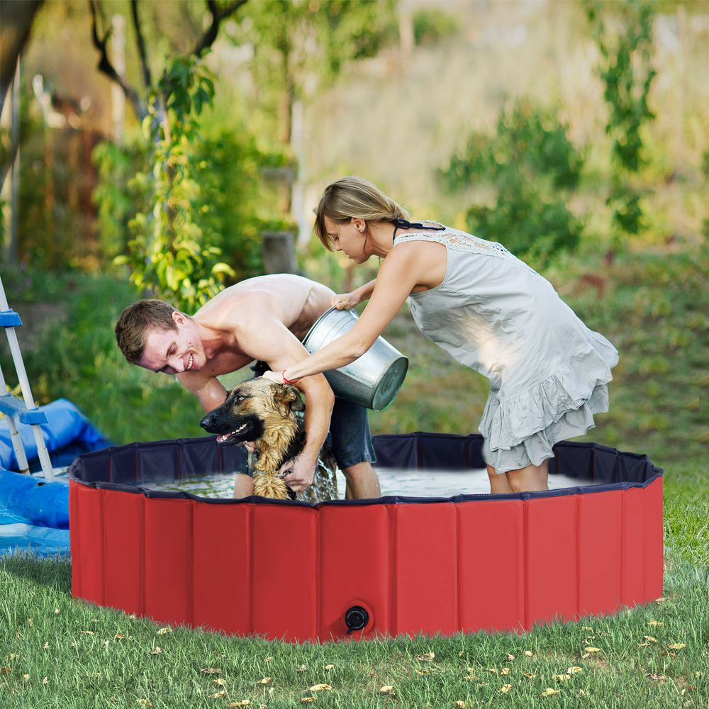 Portable Pet Pool Swimming Bath Cat Dog Indoor Outdoor Foldable Puppy Bathtub